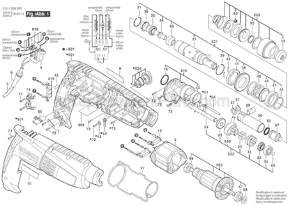 Part Location Diagram of 1613100032 Bosch Tool STRAIGHT PIN