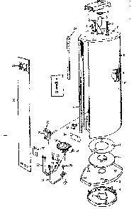 Replacement Parts Diagram and Parts List for 153338310  Kenmore Water Heater