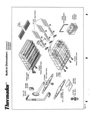 18 - RACKS Diagram and Parts List for DW246UW(FD7711-7912)  Bosch Range