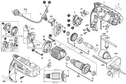 Part Location Diagram of 2604337061 Bosch Tool BRUSH PLATE