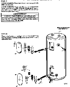 Replacement Parts Diagram and Parts List for 153328460  Kenmore Water Heater