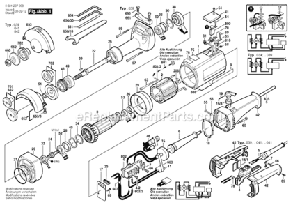 Part Location Diagram of 1607950061 Bosch Tool WRENCH