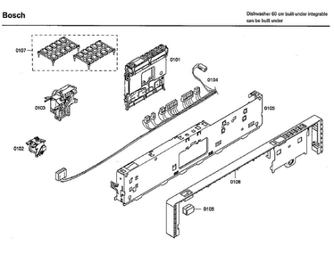 Part Location Diagram of 00499828 Bosch PUSH BUTTON SET