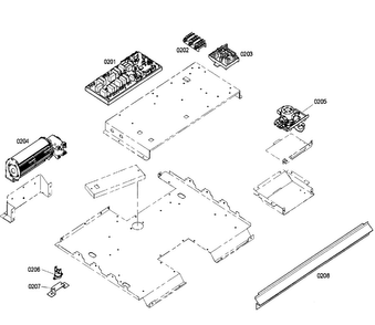 Pcb's Assy Diagram and Parts List for HBN5660UC 03 Bosch Wall Oven