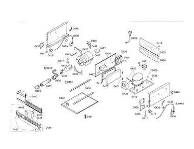 Compressor/condenser Diagram and Parts List for T18IF70NSP-04  Thermador Freezer