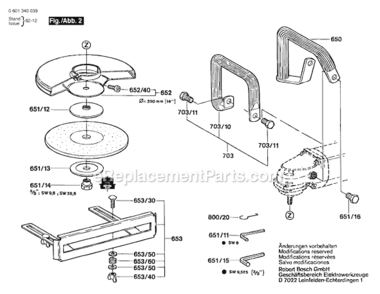Part Location Diagram of 1607000140 Bosch Parts Set