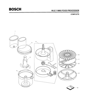 01 - COMPLETE Diagram and Parts List for MUZ7MM2  Bosch Food Processor