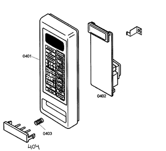 Key Pad Diagram and Parts List for POMW30101  Thermador Microwave