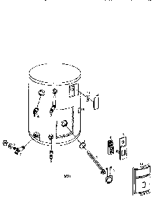 Replacement Parts Diagram and Parts List for 153317041  Kenmore Water Heater