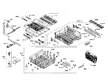 Racks/spray arm Diagram and Parts List for SHPM78W54N 01 Bosch Dishwasher
