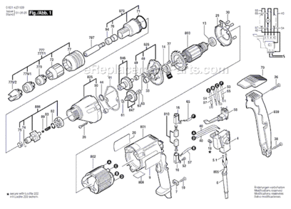 Part Location Diagram of 3605190526 Bosch Gear Housing Assembly