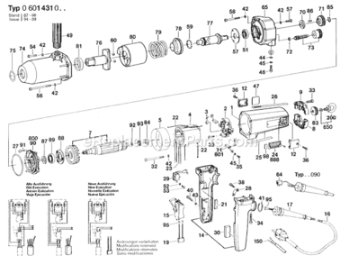 Part Location Diagram of 1607200046 Bosch Tool SWITCH