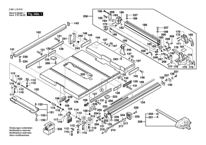 Part Location Diagram of 1600A00724 Bosch Tool RAIL