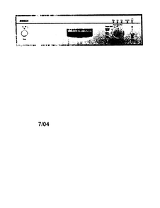 Control Panel Diagram and Parts List for SHU66E02UC 14 Bosch Dishwasher