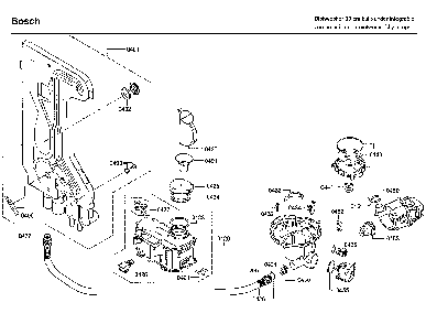 Pump Diagram and Parts List for SHV9PT53UC 01 Bosch Dishwasher