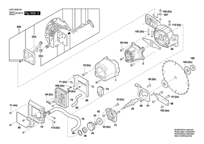 Part Location Diagram of 1609B07085 Bosch Gear