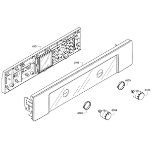 Control Panel Diagram and Parts List for HBL5750UC 06 Bosch Microwave
