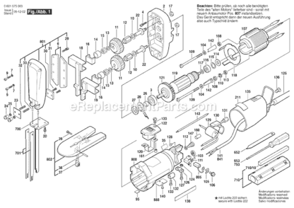 Part Location Diagram of 2604490005 Bosch Tool TERMINAL BLOCK
