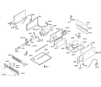 Compressor Diagram and Parts List for T24ID80NRP 19 Thermador Freezer