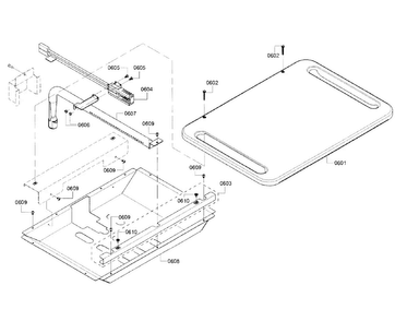 Burner Asy Diagram and Parts List for HGIP054UC 03 Bosch Range