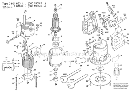 Part Location Diagram of 3603410501 Bosch Socket Head Screw