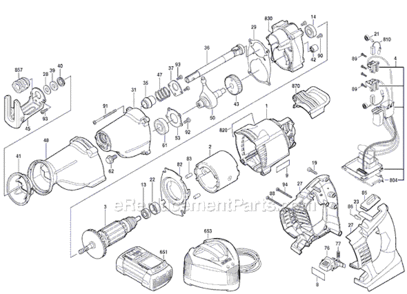 Part Location Diagram of 2610942782 Bosch Tool LEAF SPRING