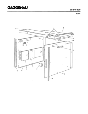 01 - BODY Diagram and Parts List for EB846-620  Bosch Range