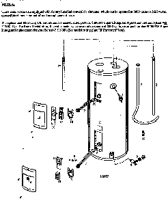 Replacement Parts Diagram and Parts List for 153314571  Kenmore Water Heater