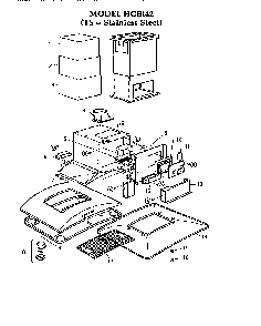 Section 5 Diagram and Parts List for HGSI42TS  Thermador Range Hood