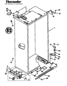 Series -05 All Models Diagram and Parts List for TSS42QBW  Thermador Refrigerator