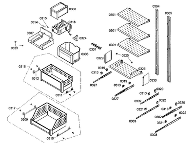 Part Location Diagram of 00499960 Bosch RAIL