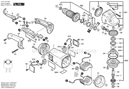 Part Location Diagram of 1605108240 Bosch Motor Housing Blue