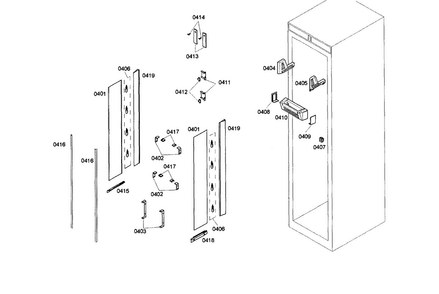 Lighting Diagram and Parts List for T24IR70NSP 26 Thermador Refrigerator