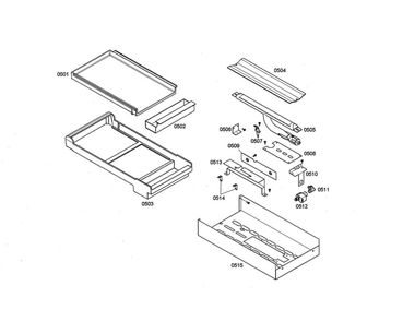 Griddle Plate/Burner Diagram and Parts List for PDR364GDZS 01 Thermador Range