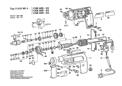Part Location Diagram of 2603410031 Bosch Socket Head Cap Screw
