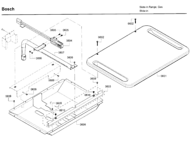 Burner Asy Diagram and Parts List for HGI8054UC 06 Bosch Range