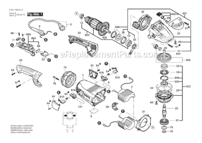 Part Location Diagram of 1601118R92 Bosch Tool LABEL