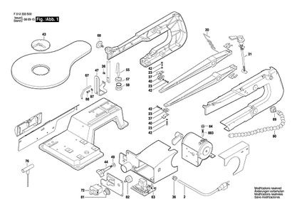 Part Location Diagram of 2610958771 Bosch Pan Head Scrow M5X6