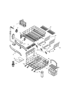 Racks Diagram and Parts List for SHU5312UC 12 Bosch Dishwasher