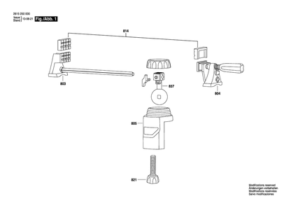 Part Location Diagram of 2610945908 Bosch Tool BALL AND STEM ASSEMBLY