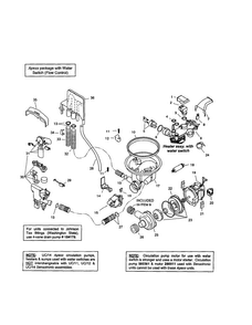 Component Assembly Diagram and Parts List for SHV99A03UC 14 Bosch Dishwasher