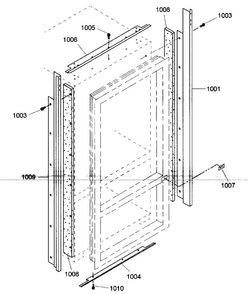 Trim Asy Diagram and Parts List for KBULT3665E01  Thermador Refrigerator
