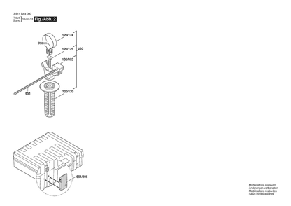 Section 2 Diagram and Parts List for GBH2-26F 3611BA4090 Bosch Hammer Drill