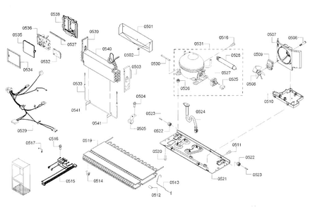 Part Location Diagram of 00713454 Bosch COMPRESSOR