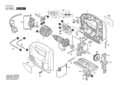 Part Location Diagram of 2601038111 Bosch Locking Element