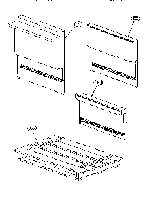 Trim Assemblies Diagram and Parts List for GCR36-6  Thermador Range