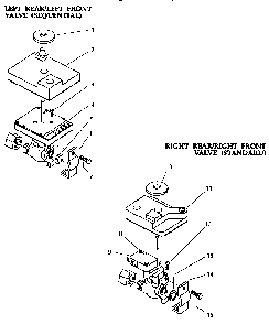 Gas Control Valve Diagram and Parts List for SGS36GW  Thermador Cooktop