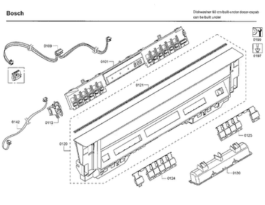Part Location Diagram of 00775764 Bosch PANEL-FACIA