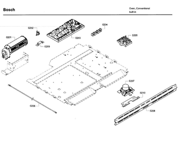 Latch 1 Diagram and Parts List for HBL5620UC 09 Bosch Wall Oven