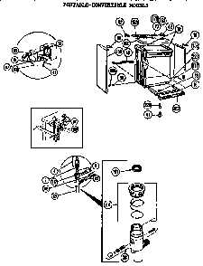 Door/panels Diagram and Parts List for CP888000  Thermador Dishwasher